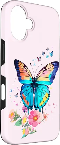 Vista 3 de iPhone 16 Mariposa Hermosa Mariposas Coloridas Amante Entomólogo Caso