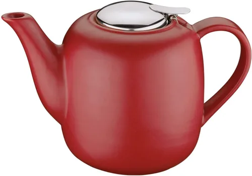 Vista 5 de Küchenprofi London - Tetera de cerámica con infusor de acero inoxidable, color gris, 8 tazas