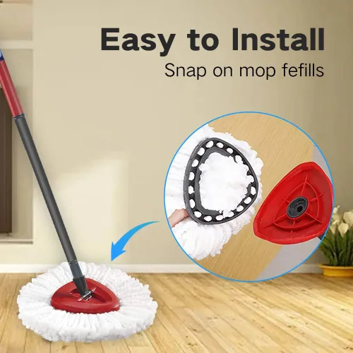 Vista 5 de Accesorios de repuesto compatibles con O-ceda 1 sistema de tanque Spin Mop 1 Mango 1 Base