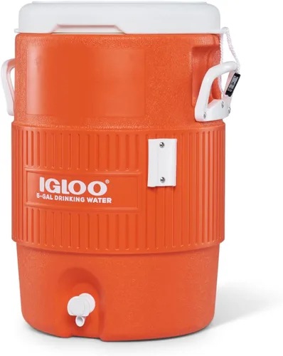 Vista 12 de Igloo, heladera con grifo para transportar bebidas, capacidad: 2 galones (color azul).