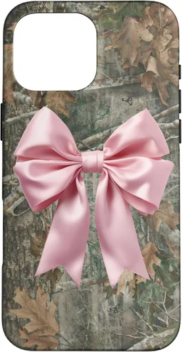 Vista 19 de Camo Pink Bow Case for iPhone 17