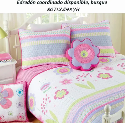 Vista 3 de Cozy Line Home Fashions 1 cojín decorativo cuadrado floral bordado con flores rosadas Almohada cuadrada floral