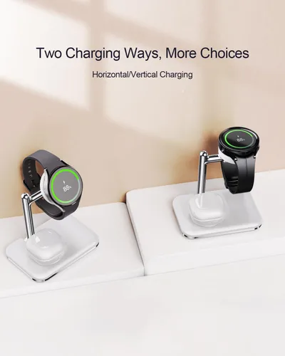 Vista 13 de Soporte de cargador 2 en 1 para Samsung Watch y auriculares