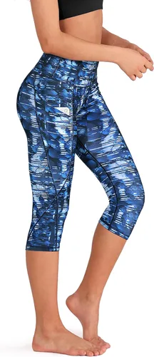 Vista 2 de ODODOS - Leggings de yoga de cintura alta con bolsillos para mujer, pantalones de yoga deportivos con control de abdomen, no se transparentan
