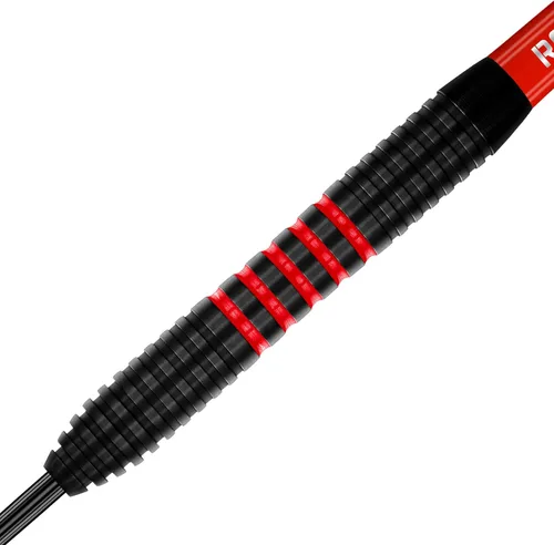 Vista 3 de Winmau Joe Cullen The Rockstar - Juego de dardos profesionales de latón de 0.71 oz con vuelos y tallos (ejes)
