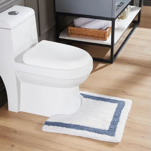 Vista 55 de Better Trends - Alfombra de baño 100% algodón reversible, altamente absorbente y lavable a máquina, suave, tapete de ducha para piso de baño