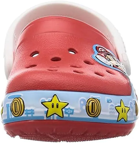 Vista 2 de Crocs Zuecos de superhéroe para niños Zapatos iluminados, Negro