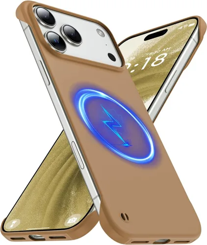 Vista 41 de GRECAZO - Funda magnética delgada sin marco para iPhone 17 Pro Max, color azul