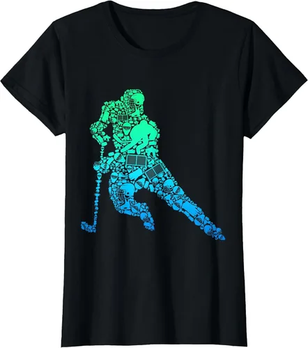 Vista 51 de Jugador de hockey sobre hielo Camiseta de hockey sobre hielo para hombres y niños Asphalt Grey