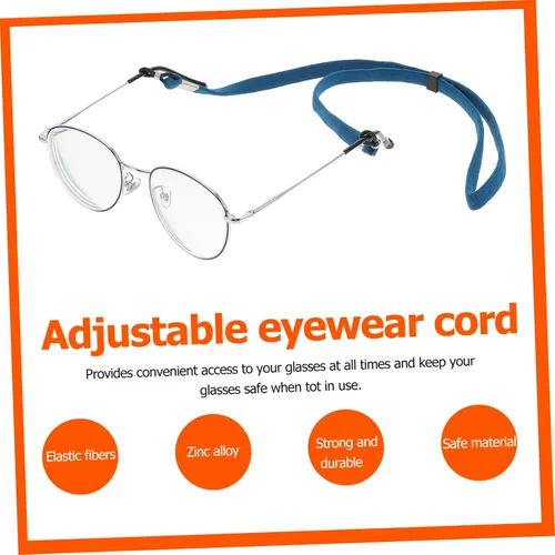 Vista 8 de KALLORY Cuerdas ajustables para gafas perdidas, correas duraderas para gafas de sol, cómodas y fáciles de usar para exteriores