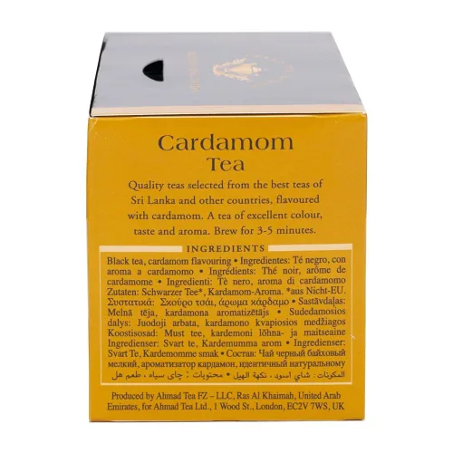 Vista 6 de Ahmad Tea Té de cardamomo, 20 unidades (paquete de 6)