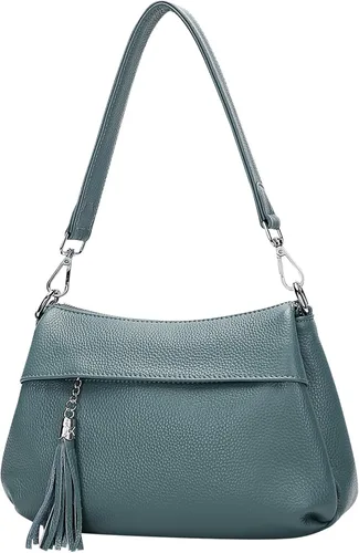Vista 2 de Over Earth Bolsos de cuero para mujer, bolso de hombro pequeño Hobo para mujer