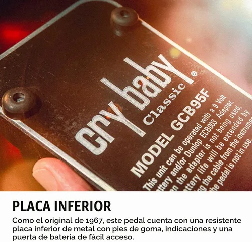 Vista 9 de JIM DUNLOP Cry Baby Classic Wah GCB95F Pedal de efectos para guitarra