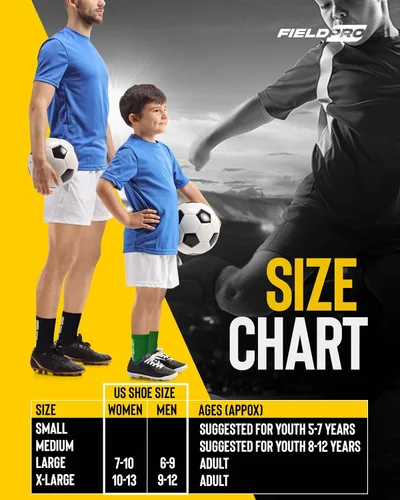 Vista 3 de FieldPro 3 y 5 pares de calcetines de agarre de fútbol para adultos y jóvenes, 5 colores, calcetines de agarre para hombre Calcetines de fútbol