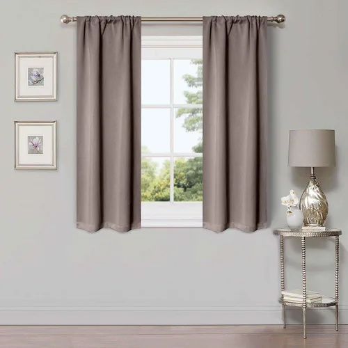 Vista 195 de Superior Cortinas Opacas, Oscurecimiento de Habitación, Dormitorio, Cortinas, Cocina, Acentos de Ventana de Sala de Estar, Bloqueo Solar, Térmico