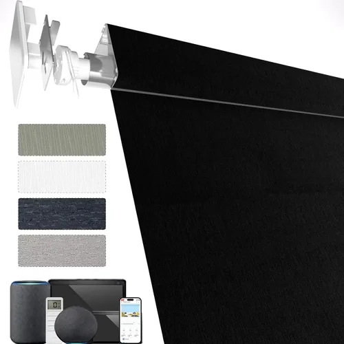 Vista 20 de MYshade Persianas enrollables personalizadas para ventana, persianas enrollables para ventanas con cable, bloqueo solar, protección de privacidad