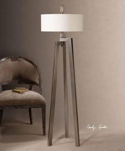 Vista 2 de Uttermost Mondovi - Lámpara de pie con trípode en bronce y dorado