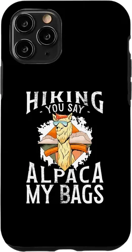 Vista 10 de Funda para iPhone 14 Senderismo You Say Alpaca My Bags Llama Alpaca