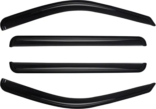 Vista 7 de Paquete de 4 viseras acrílicas adhesivas para ventanas delanteras y traseras, con protección contra humo, sol, lluvia, compatibles con 91-01