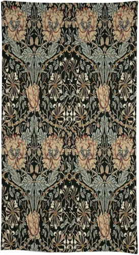 Vista 359 de Mantel Floral Retro de Pájaros, Diseño Original Bohemio William Morris Estampado Cubierta de Mesa para Hogar Picnic Fiesta Comedor Cocina William