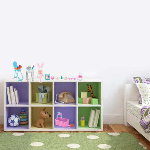 Vista 7 de ONEST 16 muñecas de 4 pulgadas con accesorios, linda muñeca con ropa, mini muñecas con accesorios