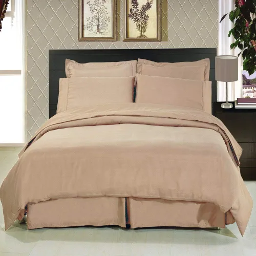 Vista 5 de Royal Hotel Bedding Juego de funda de edredón de algodón, tamaño matrimonial, color negro sólido con relleno de edredón, juego de edredón