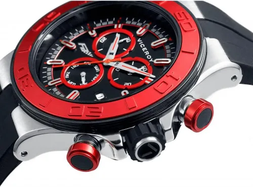 Vista 2 de New Viceroy 47777-77 Reloj de pulsera de cuarzo para hombre, multifunción, con fecha, Cronógrafo