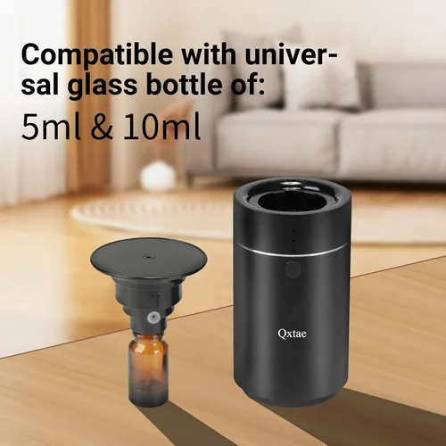 Vista 3 de Difusor de coche sin agua para aceites esenciales. Ambientador a batería, recargable USB-C, silencioso, a prueba de fugas, temporizador de cuenta