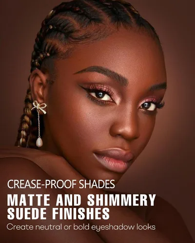 Vista 5 de Paleta de sombras de ojos ahumadas negras, 8 colores, gris oscuro, sombra de ojos ahumada para maquillaje gótico, negro, plateado, blanco, gris