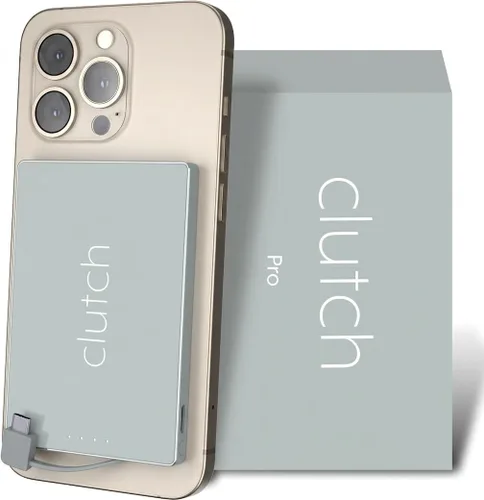 Vista 15 de Clutch - Cargador portátil Pro USB-C - Compatible con dispositivos iPhone 15, 16, 17 y Android - Batería magnética de banco de energía - Aprobado