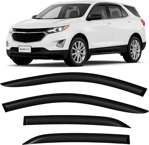 Vista 22 de CLIM ART - Deflectores de ventana inastillables increíblemente duraderos para Jeep Cherokee 2014-2023, deflectores de ventana originales con cinta