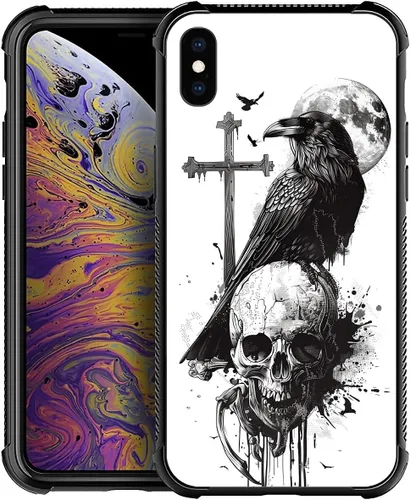Vista 25 de Funda compatible con iPhone 8 Plus, diseño de oso de bosque otoñal, a prueba de golpes, antiarañazos, carcasa trasera de policarbonato duro