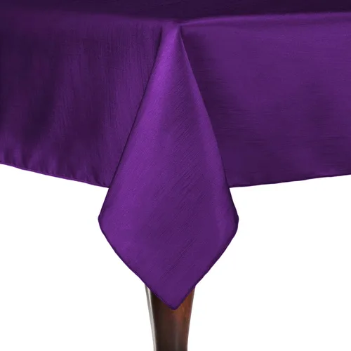 Vista 28 de Ultimate Textile - Paquete de 2 manteles rectangulares reversibles de satén Shantung - Majestic - Mantel rectangular de 60 x 108 pulgadas