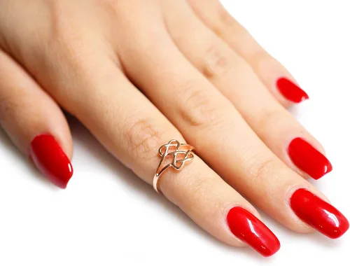 Vista 4 de CloseoutWarehouse Anillo de plata de ley con corazones infinitos (opciones de color, tamaños 2-15)