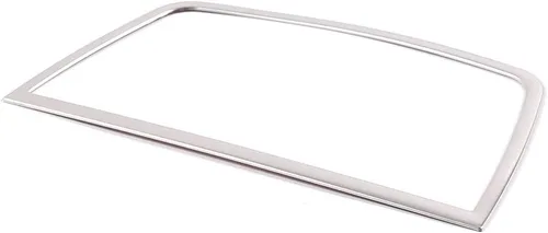 Vista 4 de Adhesivos de acero inoxidable mate plata mate marco del altavoz del tablero de instrumentos para BMW X5 E70 X6 E71 2008-2013