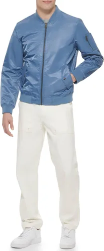 Vista 3 de Levi's MA-1 Flight chamarra satinada sin relleno para hombre