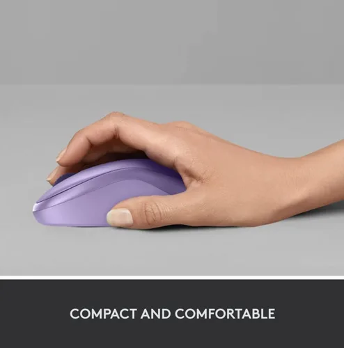 Vista 3 de Logitech Ratón inalámbrico silencioso, morado (renovado)