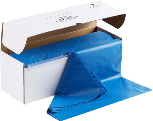 Vista 8 de Goodluck Manteles de Plástico de 54 Pulgadas X 300 Pies con Caja Cortadora, Rollo de Cubierta de Mesa Desechable Negro, Mantel de Plástico