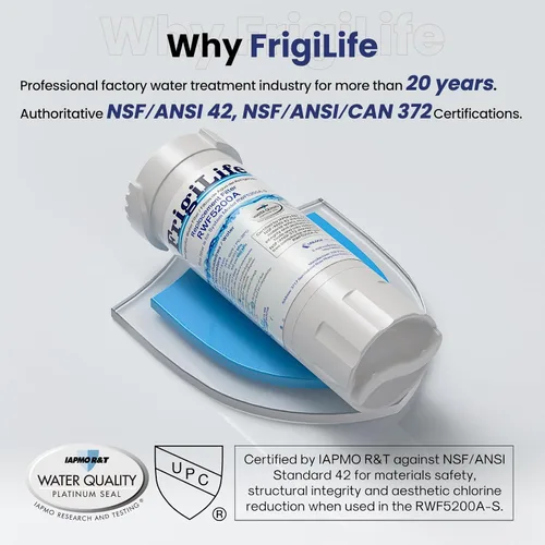 Vista 2 de RWF5200A compatible con XWF (no compatible con XWFE), aplicable a los modelos GE GBE21, GDE21, GDE25, GFE24, GFE26, GNE21, GNE25, GNE27, GWE19