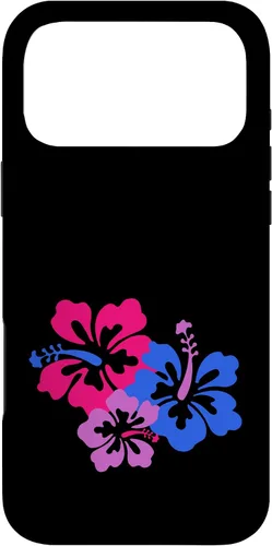 Vista 22 de Bisexual Bi Pride Sutil Hibiscus Flower Hawaii LGBT LGBTQ Funda para iPhone 16