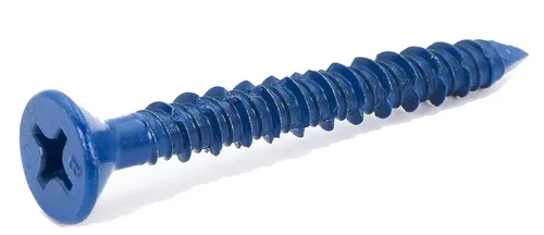 Vista 20 de CONFAST Tornillo de Anclaje para Concreto Phillips Plano Azul de 1/4" x 1-1/4" con Broca para Anclaje en Mampostería, Bloque o Ladrillo