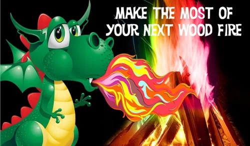 Vista 4 de Mystical Fire Dragon Flames - Colorante de llama vibrante, cambiador de color de llama pulsante de larga duración para uso en interiores