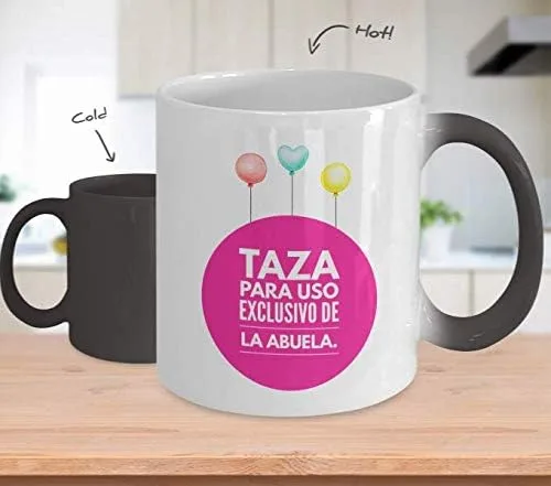 Vista 2 de Regalo para abuela Taza de Cafe para abuelita Perfecto regalo para tu nana, abuela y madrinas Vaso con afirmaciones positivas, personalizadas