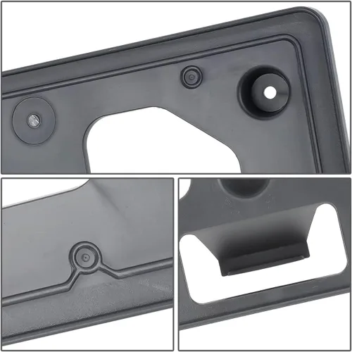 Vista 3 de DNA MOTORING LP-HO1068124 - Soporte de montaje para placa frontal compatible con Honda CR-V 17-19, negro mate