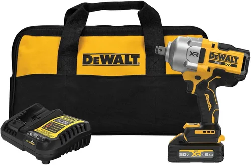 Vista 10 de DEWALT Kit de llave de impacto inalámbrica 20V MAX XR de 3/4 pulgadas con batería POWERSTACK y cargador (DCF964GH1)