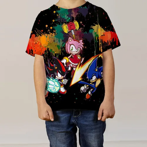 Vista 5 de KCNMEYY Camiseta de manga corta 3D de ancho completo para adolescentes, diseño moderno y fresco, unisex, adecuada para el uso diario