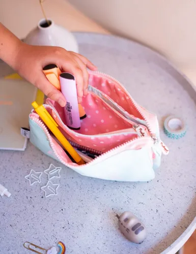 Vista 5 de Estuche Pusheen Lindo estuche para niñas Kawaii Stationary Estuche pequeño para cosméticos Regalos Pusheen Cartuchera Escolar