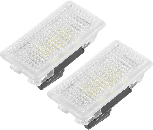 Vista 8 de X AUTOHAUX 2 luces LED para Tesla modelo 3/Y/S/X luces moradas para interior del coche, luces LED rosas y moradas para el espacio de los pies