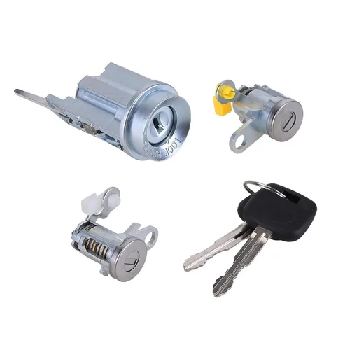 Vista 4 de Tacoma Lock Kit - Juego de llaves de cilindro de bloqueo de puerta e interruptor de encendido (1995-2004) - DL108R, 69051-35070, 69057-35070