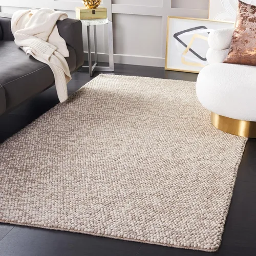 Vista 46 de SAFAVIEH Natura Collection - Alfombra decorativa, 2 x 3 pies, color beige, mezcla de lana hecha a mano, diseño texturizado, ideal para pasillo